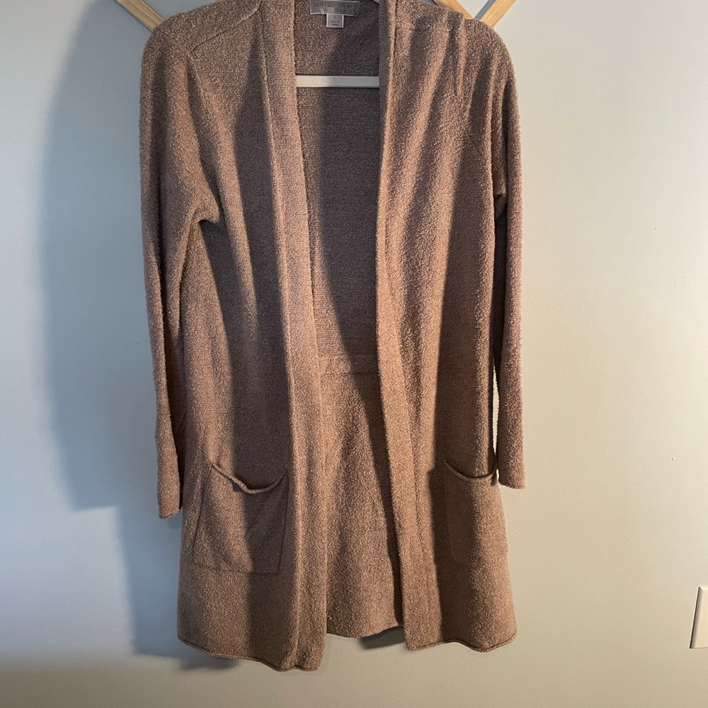 Barefoot Dreams new cardigan! Beautiful color with bow in back and very soft.